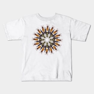 Brown bugs mandala Kids T-Shirt